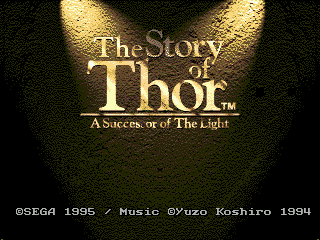 The story of Thor (Beyond Oasis)