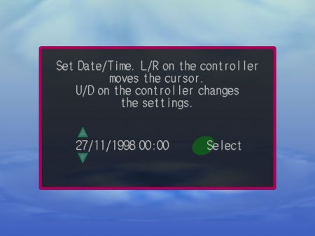 Every time I play dreamcast, displays the setting screen time/date