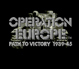 Operation Europe - Path to Victory 1939-1945