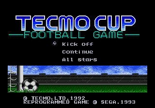 Tecmo Cup Football Game ()