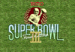 Tecmo Super Bowl III: Final Edition