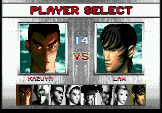 tekken 3 character select