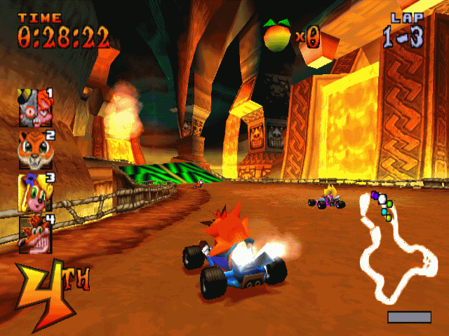 crash bandicoot crash team racing ps1