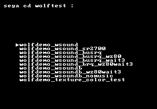 Demo Wolfenstein 3D  SEGA CD / Mega CD