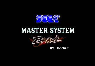  Sega Master System Brawl  SMD
