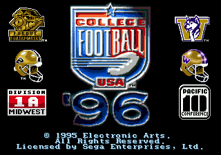 College Football USA 96