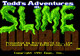 Todd's Adventures in Slime World