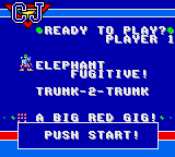    CJ Elephant Fugitive!  Sega Game Gear