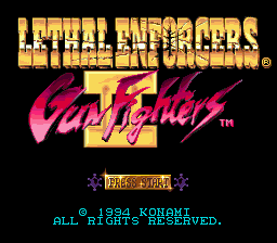 Lethal Enforcers II: Gun Fighters